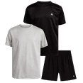 thumbnail image 1 of RBX Boys' Active Shorts Set - 3 Piece Activewear: 2 Athletic T-Shirts, 1 Woven Shorts Set for Kids (4-12), 1 of 7