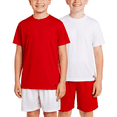 thumbnail image 1 of RBX Active Boys Short Sets Dryfit Short Sleeve Athletic Shirt and Gym Shorts 4 Piece Sets, 1 of 7
