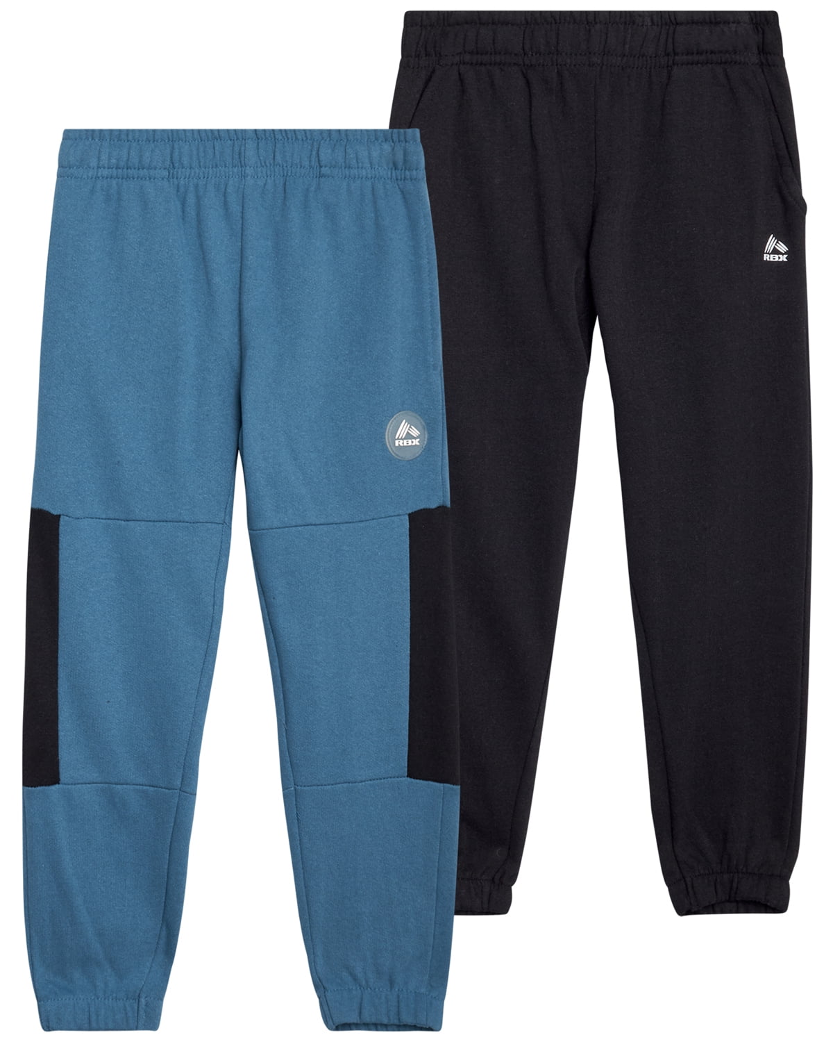 RBX Boys' Active Sweatpants - 2 Pack Performance Fleece Jogger Pants With Pockets (5-20