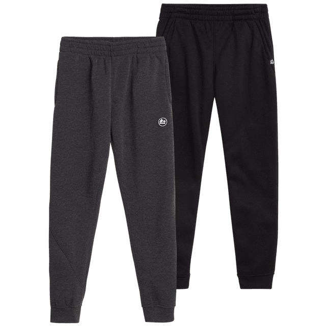 RBX Boys' Active Sweatpants 2 Pack Performance Fleece Jogger Pants