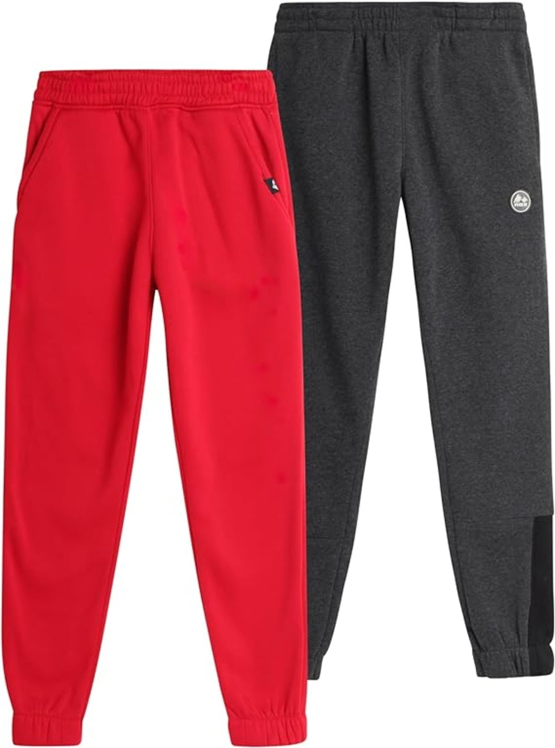 RBX Boys' Active Sweatpants 2 Pack Performance Fleece Jogger Pants with Pockets (520