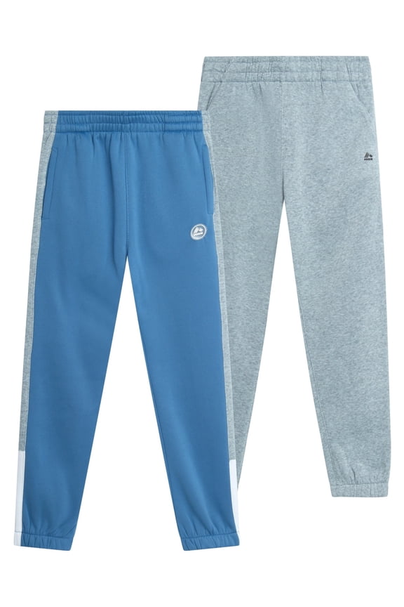 Boys Sweatpants - 2 Pack Active Performance Soft Fleece Jogger Sweatpants with Pockets