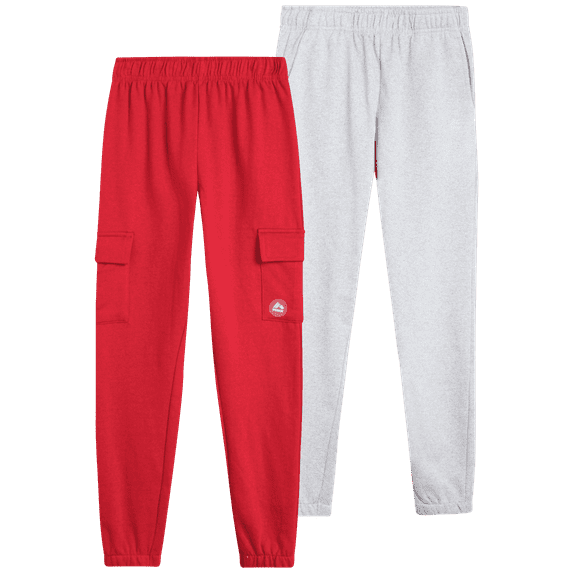 RBX Boys Sweatpants - 2 Pack Active Performance Soft Fleece Jogger Sweatpants with Pockets