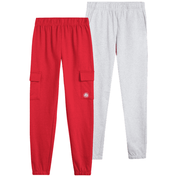 RBX Boys Sweatpants - 2 Pack Active Performance Soft Fleece Jogger Sweatpants with Pockets