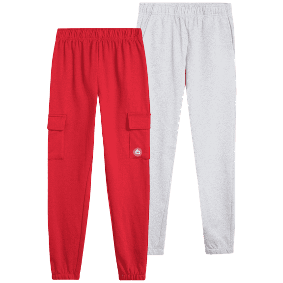 RBX Boys Sweatpants - 2 Pack Active Performance Soft Fleece Jogger Sweatpants with Pockets