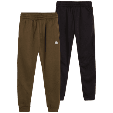 RBX Boys' Active Sweatpants - 2 Pack Performance Fleece Jogger Pants with Pockets (8-16)