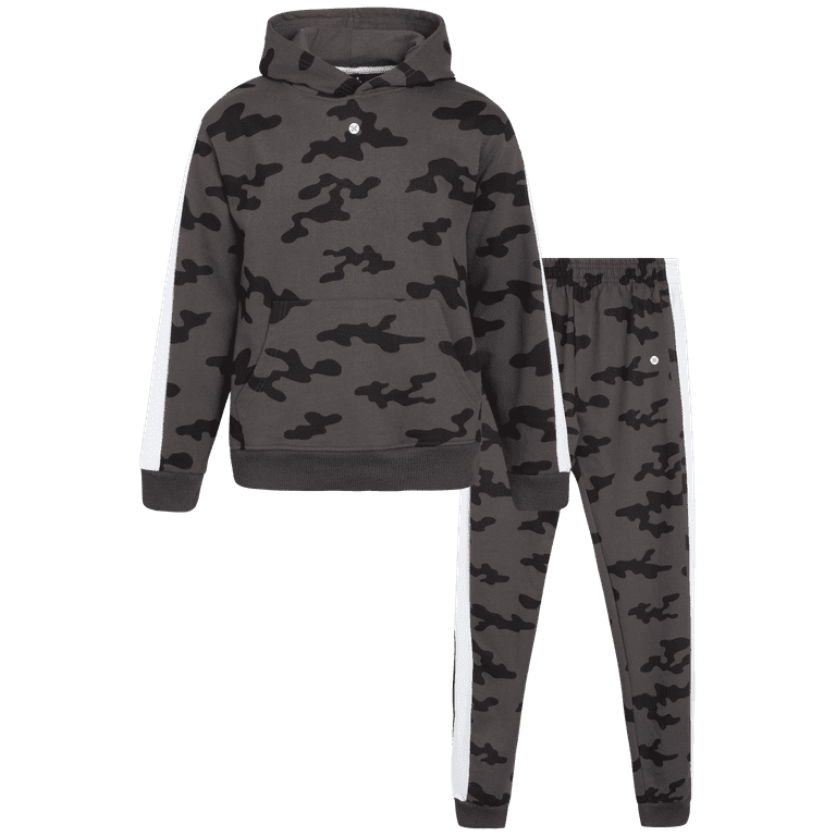 RBX Boys Active Sweatsuit Set 2 Piece Fleece Hoodie Sweatshirt and Jogger Sweatpants 8 12 Walmart