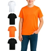 RBX Boys Active T-Shirts – 4 Pack Athletic Performance Short Sleeve Sports Tees (Big Boy) (Size 8-16)