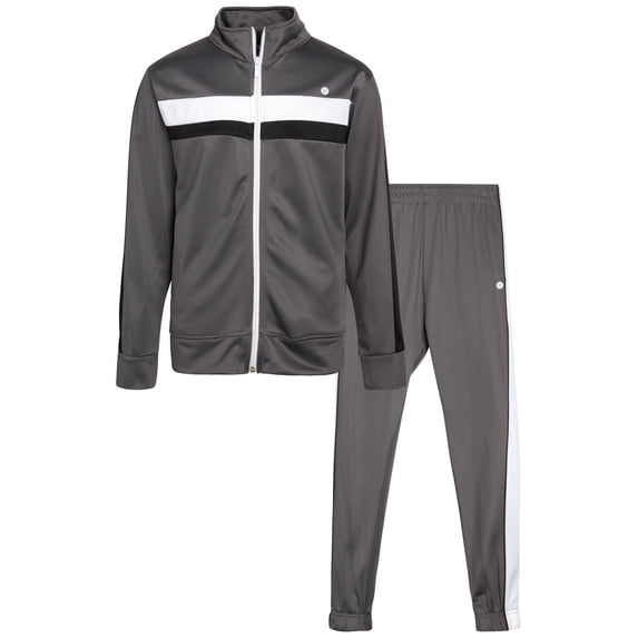 RBX Boys Tracksuit Set - 2 Piece Zip Up Tricot Track Jacket Sweatshirt and Jogger Pants for Boys