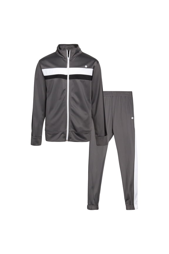 Boys Tracksuit Set - 2 Piece Zip Up Tricot Track Jacket Sweatshirt and Jogger Pants for Boys