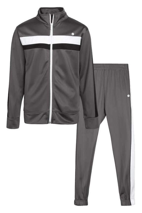 Boys Tracksuit Set - 2 Piece Zip Up Tricot Track Jacket Sweatshirt and Jogger Pants for Boys