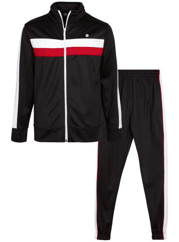 Boys Tracksuit Set - 2 Piece Zip Up Tricot Track Jacket Sweatshirt and Jogger Pants for Boys