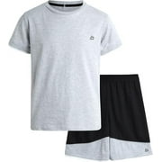 RBX Boys' Activewear Short Set – Short Sleeve T-Shirt and Gym Shorts Performance Set (4-12)