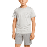 RBX Boys' Activewear Short Set – Short Sleeve T-Shirt and Gym Shorts Performance Set (4-12)