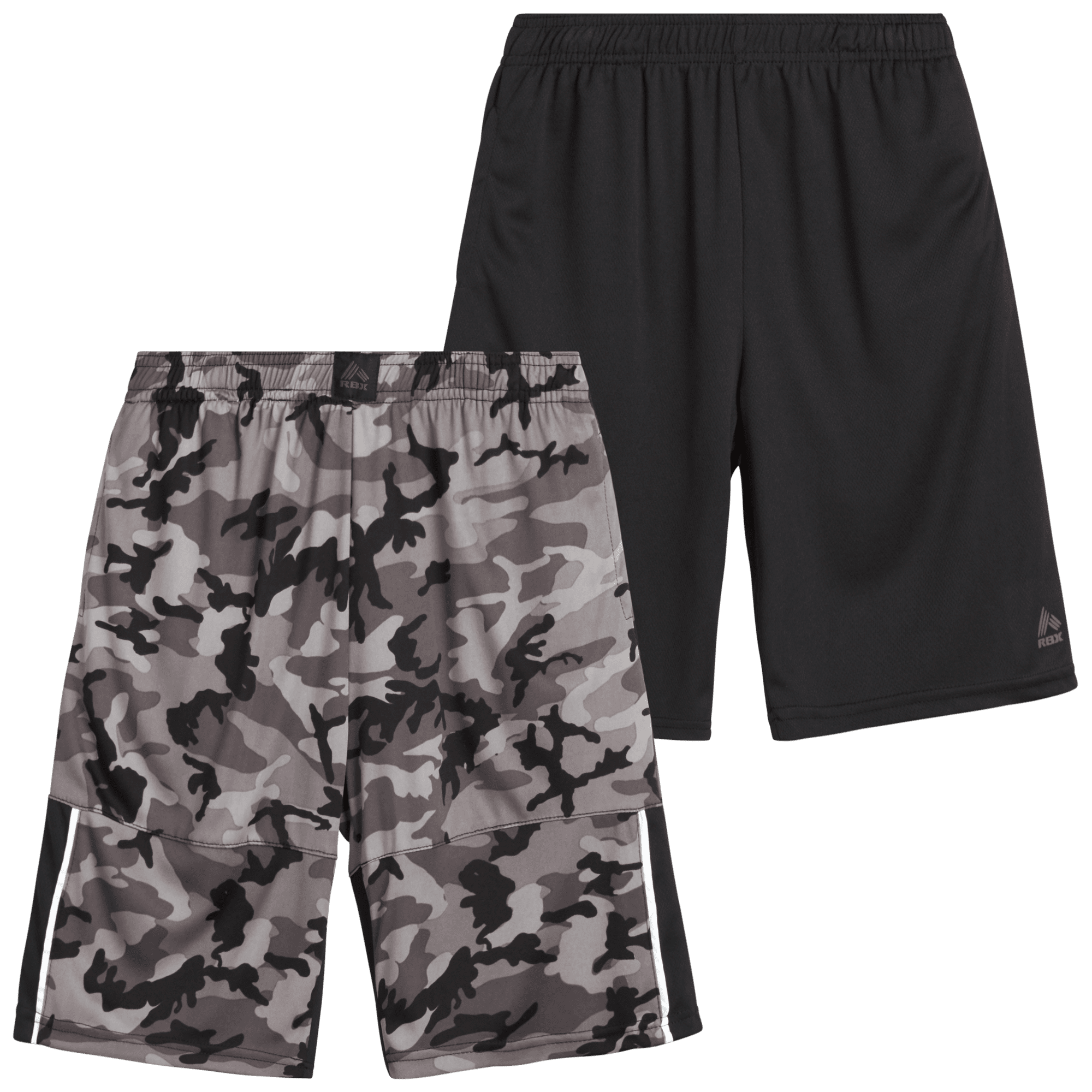 RBX Boys' Athletic Shorts 2 Pack Athletic Performance Mesh Basketball