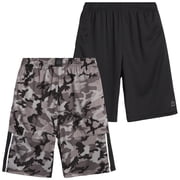 RBX Boys Athletic Shorts - 2 Pack Breathable Active Mesh Boys Basketball Shorts with Pockets 8-16