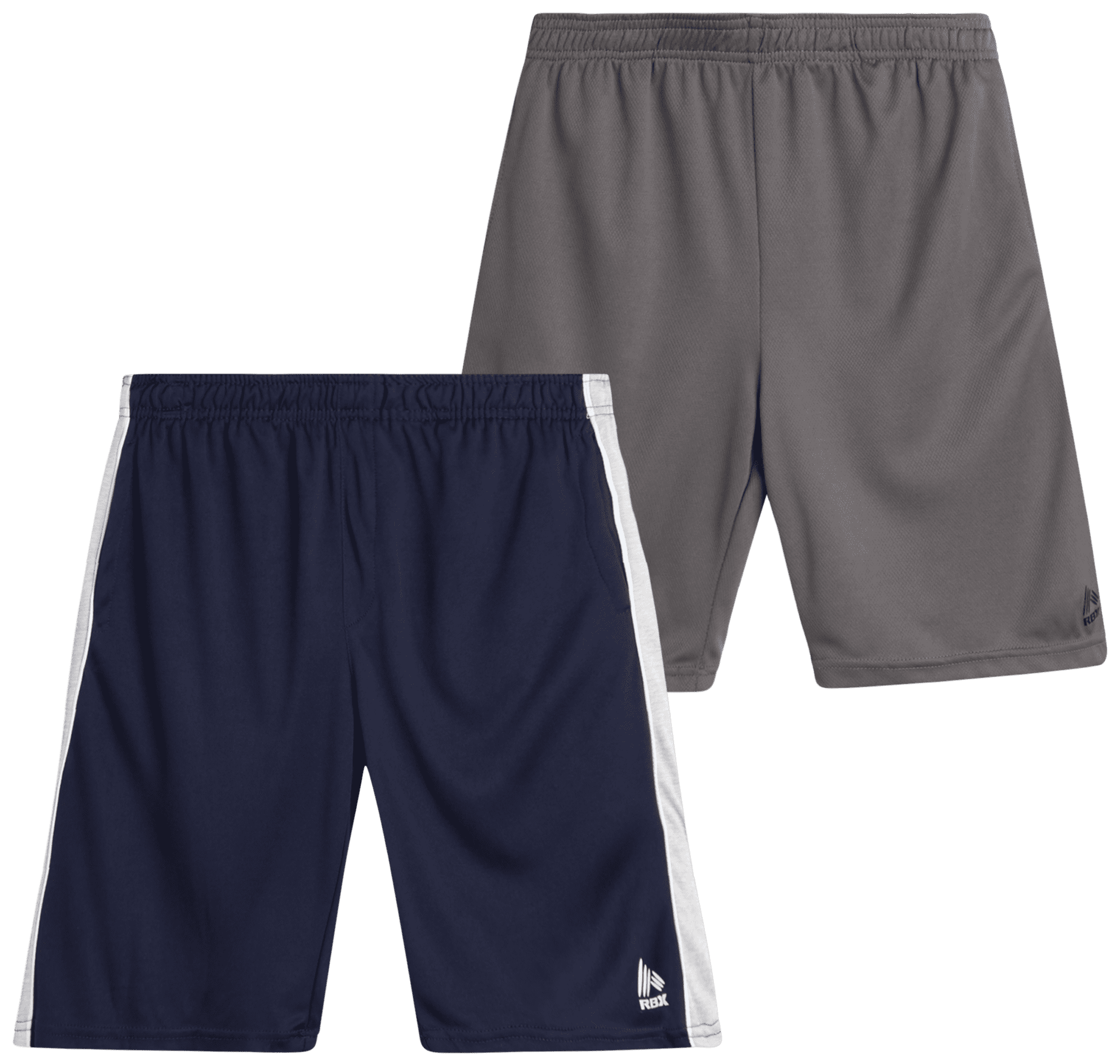 RBX Boys' Athletic Shorts 2 Pack Athletic Performance Mesh Basketball