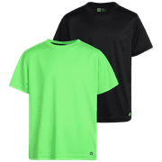 RBX Boys' Athletic T-Shirt - 2 Pack Active Performance Dry-Fit Sports Tee (Size: 8-16)
