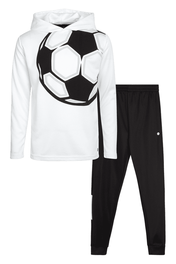 Boys Jogger Set - 2 Piece Athletic Thermal Hoodie and Jogger Sweatpants for Boys (8-12)