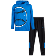 RBX Boys' Jogger Set - 2-Piece Thermal Sports Hoodie and Tricot Joggers (Size: 8-12)