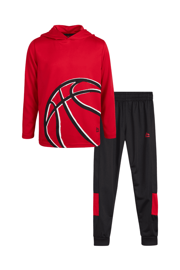 Active Boys Sweatpants Set - 2 Piece Athletic Hoodie Sweatshirt and Jogger Sweatpants (8-12)