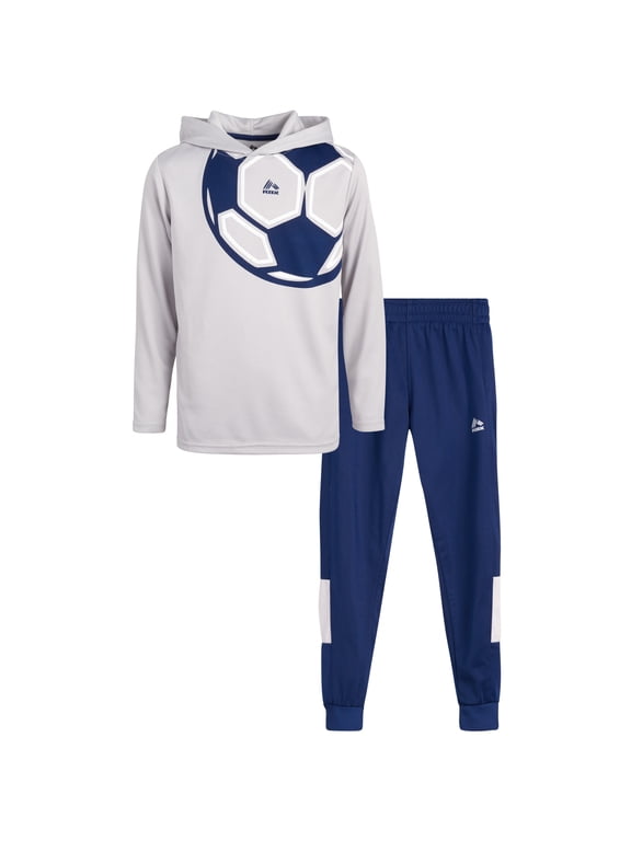 Boys Jogger Set - 2 Piece Athletic Thermal Hoodie and Jogger Sweatpants for Boys (8-16)