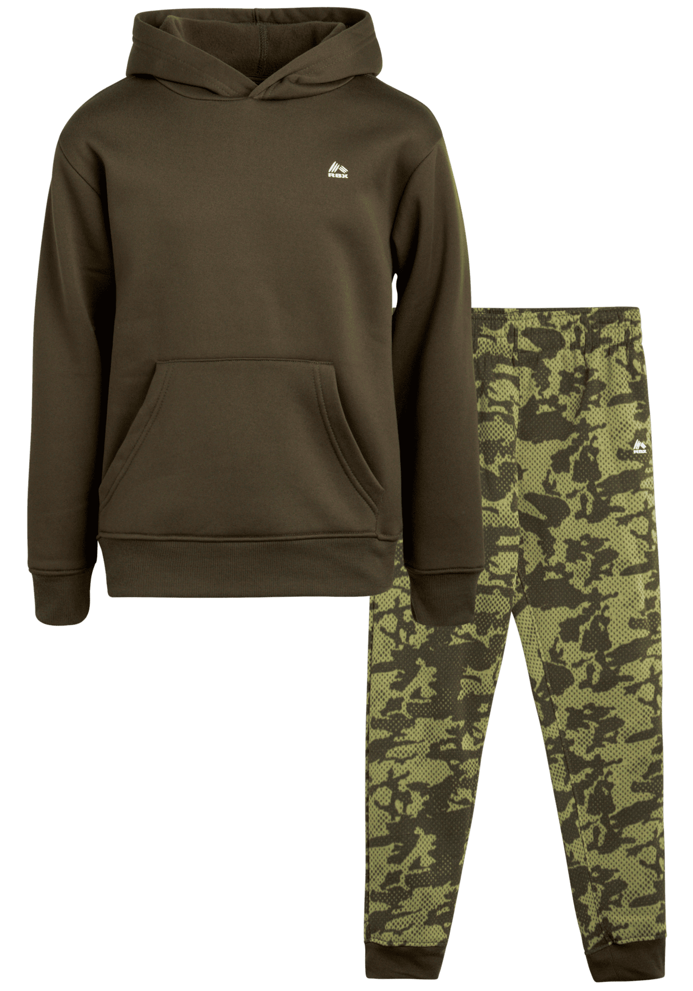 RBX Boys' Jogger Set - 2-Piece Thermal Sports Hoodie and Tricot Joggers ...