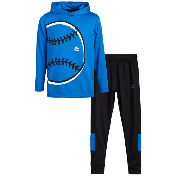 RBX Active Boys Sweatpants Set - 2 Piece Athletic Hoodie Sweatshirt and Jogger Sweatpants (8-12)