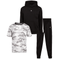 thumbnail image 1 of RBX Boys' Jogger Set - 3 Piece Short Sleeve T-Shirt, Fleece Sweatshirt, and Sweatpants, 1 of 9