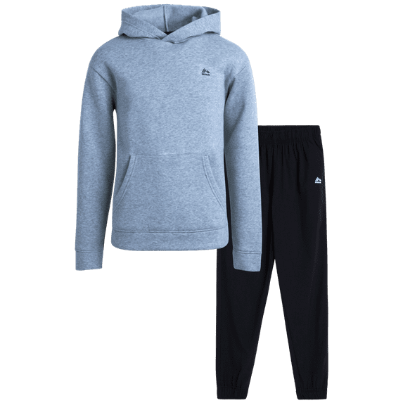 RBX Boys' Pants Set - 2 Piece Fleece Hoodie Sweatshirt and Hybrid Tech Jogger Pants - Casual Clothing Set for Boys (8-12)