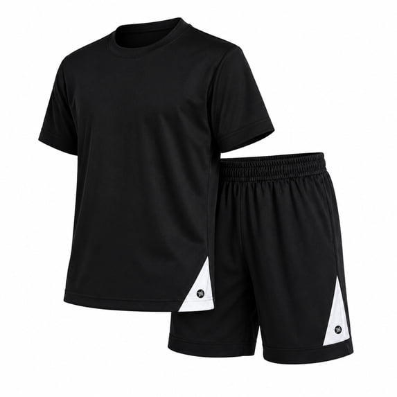 RBX Boys Athletic Outfit Short Set Performance Shirt and Basketball Shorts for Boys 2 Piece