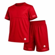Boys Athletic Outfit Short Set Performance Shirt and Basketball Shorts for Boys 2 Piece