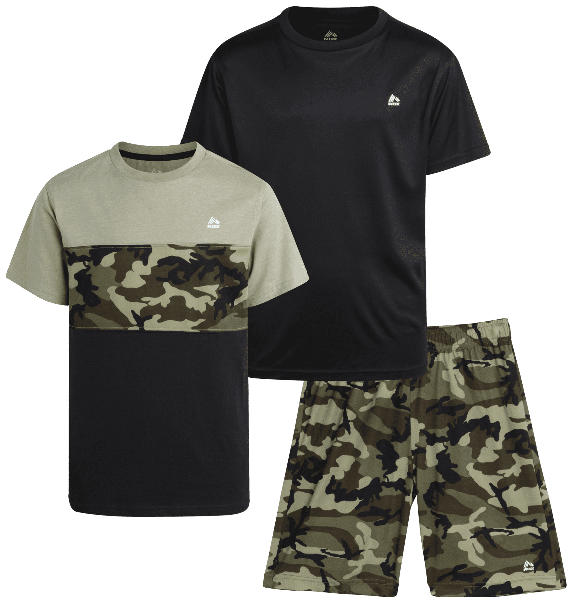 RBX Boys' Athletic Clothes - 3 Piece Active Outfits, Short Sleeve ...
