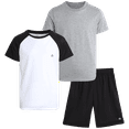 thumbnail image 1 of RBX Boys Active Shorts Set - 3 Piece Boys Athletic Shirts and Active Basketball Shorts (4-12), 1 of 7