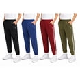 thumbnail image 1 of RBX Boys Sweatpants Tricot Soft Stretch Performance Boys Joggers with Elastic Waist & Pockets 4 Pack, 1 of 7