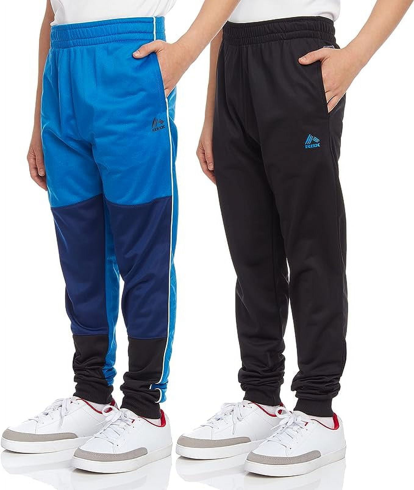 RBX Boys' Sweatpants 2 Pack Active Tricot Joggers Warm-Up Track