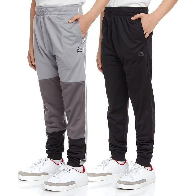 RBX Boys' Sweatpants 2 Pack Active Tricot Joggers Warm-Up Track Pants Big  Boys, Sizes 8-16 