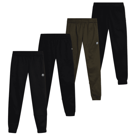 RBX Boys’ Sweatpants – 4 Pack Active Fleece Jogger Pants (Size: 8-16)