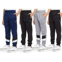 RBX Boys' Sweatpants -4 Pack Performance Tricot Jogger Pants (8-20)