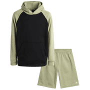 RBX Boys Sweatsuit Set - Soft Fleece Athletic Boys Hoodie Sweatshirt and Shorts, 2 Piece Activewear Set