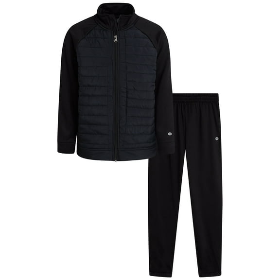 RBX Boys Sweatsuit Set - 2 Piece Tech Fleece Puffer Zip Up Jacket and Jogger Sweatpants Outfit