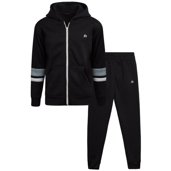 RBX Boys' Tracksuit Set - 2 Piece Fleece Zip Up Hoodie Sweatshirt and Jogger Pants for Boys (8-12)