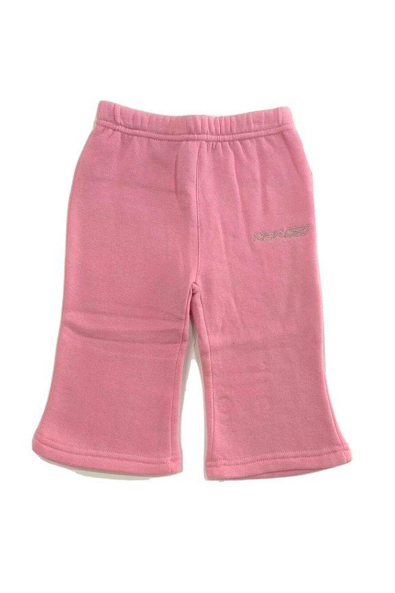 GIRLS SWEATPANTS - PINK SZ 12 MONTHS - LONG PANTS ATHLETIC TRACK FLEECE