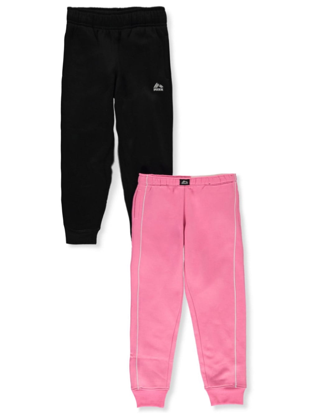 RBX Girls' 2-Pack Joggers - paint spl, 7 - 8 (Big Girls) 