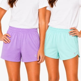 RBX Girls Dolphin Athletic Shorts Breathable Mesh Gym Activewear 2 Pack