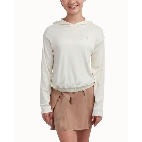 RBX Girls Athletic Skort and Soft Ribbed Hoodie Sweatshirt for Big Girls 2 Piece Set