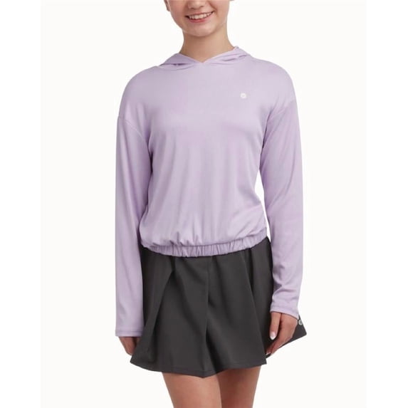 RBX Girls Athletic Skort and Soft Ribbed Hoodie Sweatshirt for Big Girls 2 Piece Set