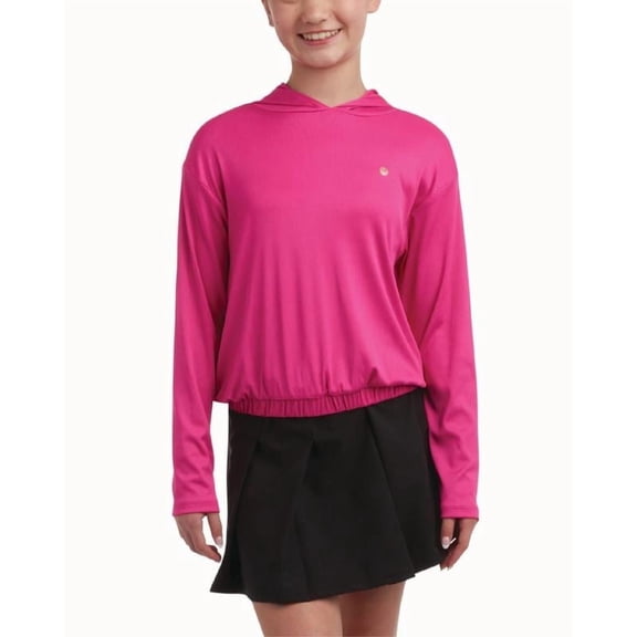 RBX Girls Athletic Skort and Soft Ribbed Hoodie Sweatshirt for Big Girls 2 Piece Set