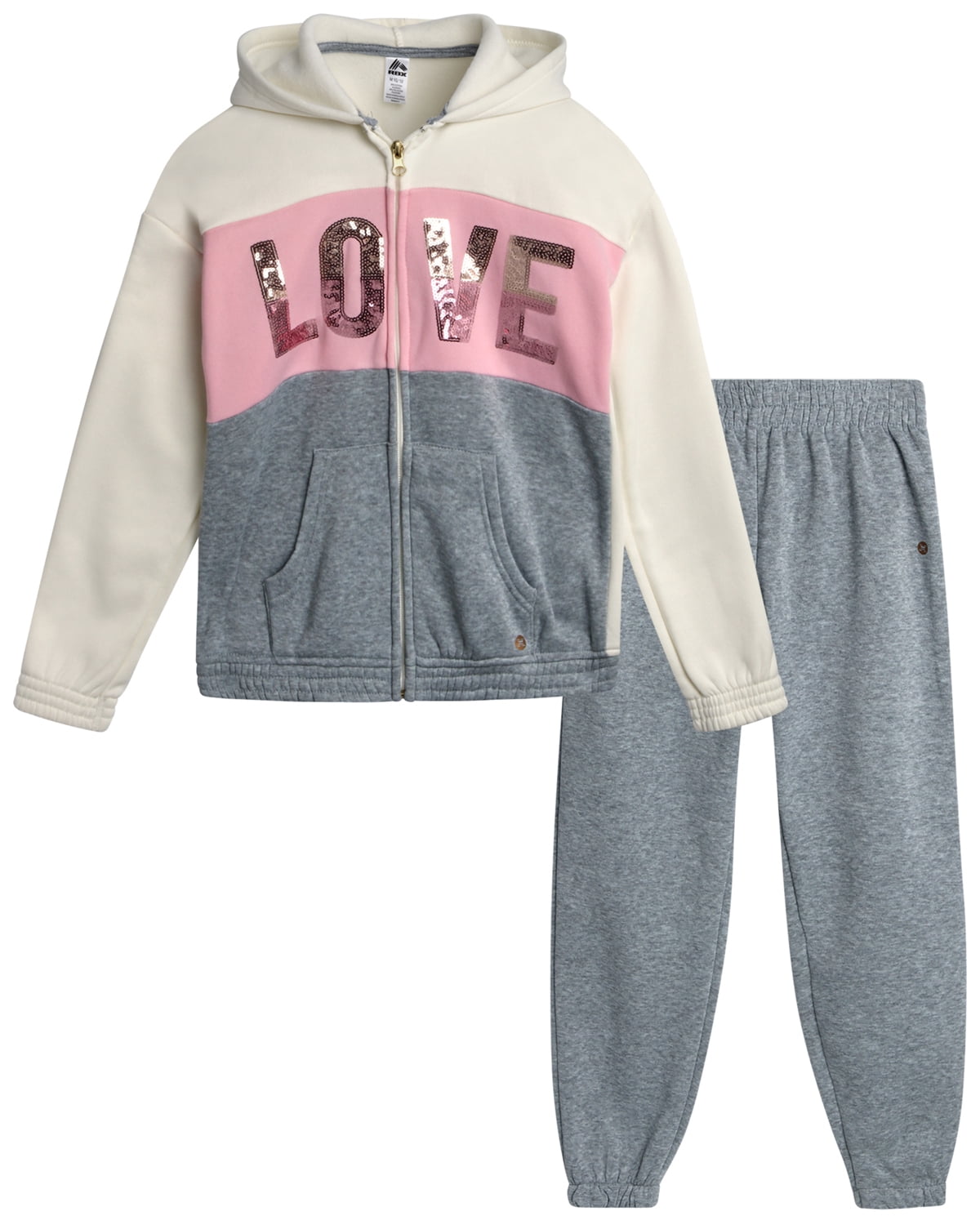 Jolyshlid Girls 4-Piece Active Sweatsuit Set - Hoodie & Sweatpants For Ages 4-12 Years - View #5