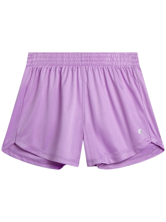 Girls Athletic Shorts - Active Performance Mesh Jersey Gym Shorts Activewear for Outdoor Play